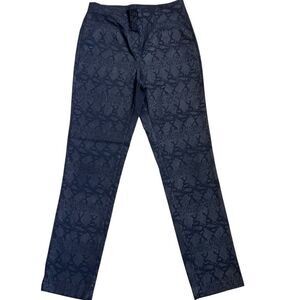 Ficelle Paris Black Jacquard Textured Pants T3 US L